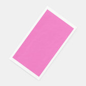 Serviette En Papier Orchidée uni couleur solide rose vif (Coin)
