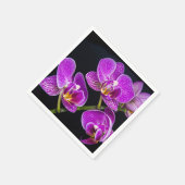 Serviette En Papier Orchidée violette (Coin)
