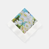 Serviette En Papier Orchidées blanches (Coin)