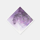 Serviette En Papier Orchidées de fleurs violettes (Coin)