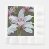 Serviette En Papier Orchidées insigne rose Cymbidium Floral (Devant)