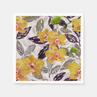 Orchidées jaunes oranges.