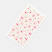Serviette En Papier Orchidées rose pastel (Coin)