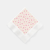 Serviette En Papier Orchidées rose pastel (Coin)