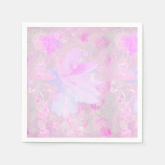 Serviette En Papier Orchidées roses
