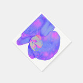 Serviette En Papier Orchidées violettes (Coin)