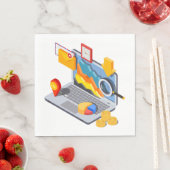 Serviette En Papier Ordinateur portable (En situation)