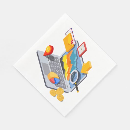 Serviette En Papier Ordinateur portable (Coin)