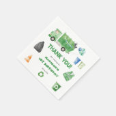 Serviette En Papier Ordures Camion 1ère fête d'anniversaire (Coin)