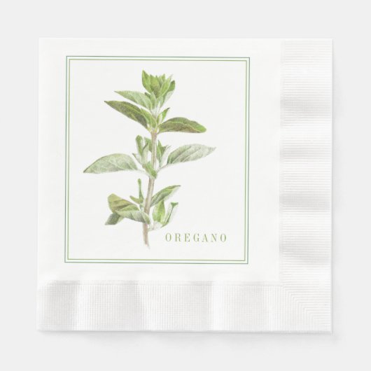 Serviette En Papier OREGANO FRAIS Paniers-repas en papier (Devant)