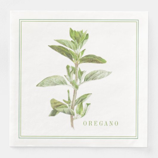 Serviette En Papier OREGANO FRAIS Papier de table (Devant)