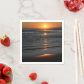 Serviette En Papier Oregon Coast Sunset Photo Napkin (En situation)
