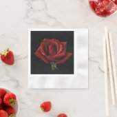 Serviette En Papier oreiller rouge (En situation)