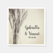 Serviette En Papier Orge séché dans la bouteille Mariage de ferme (Devant)