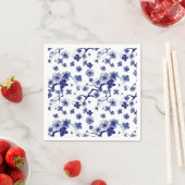 Serviette En Papier Oriental Sakura Motif (En situation)