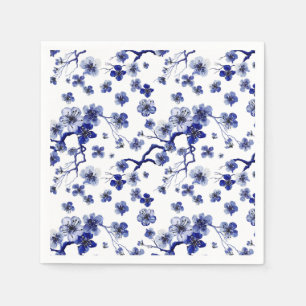 Serviette En Papier Oriental Sakura Motif
