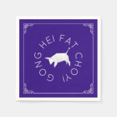 Serviette En Papier Origami Ox chinois (Devant)