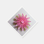 Serviette En Papier Origami rose complexe (Coin)