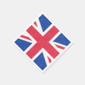 Serviette En Papier Original cross-stitch design Union Jack (Coin)