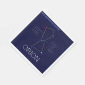 Serviette En Papier Orion de constellation de l'hémisphère nord (Coin)