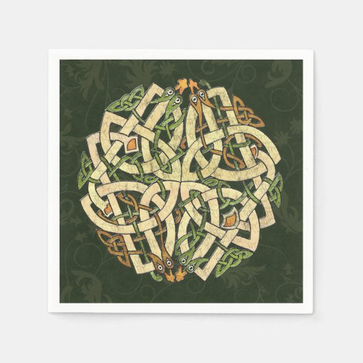 Serviette En Papier Ornement celtique (Devant)