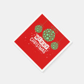 Serviette En Papier Ornement de Noël (Coin)