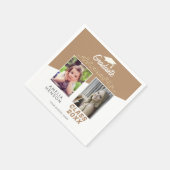 Serviette En Papier Ornement d'or moderne Elegant 2 Diplôme photo (Coin)