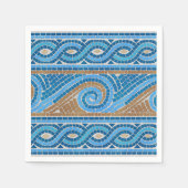 Serviette En Papier Ornement en mosaïque grecque (Devant)