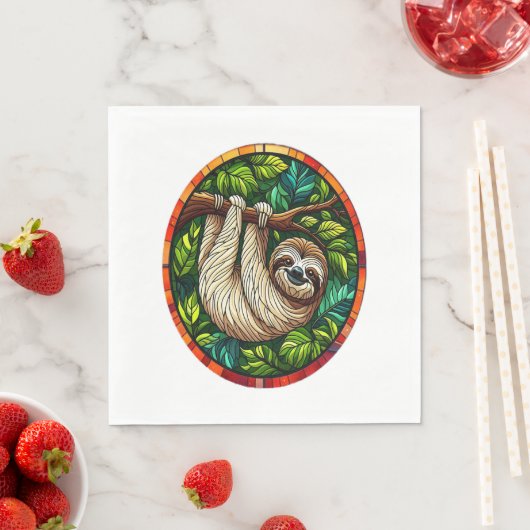 Serviette En Papier Ornement en Verre Tissé (En situation)