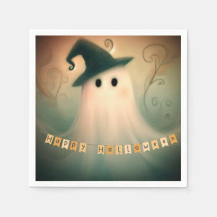 Serviette En Papier Ornement Fantaisiste d'Halloween/Fantôme/Automne