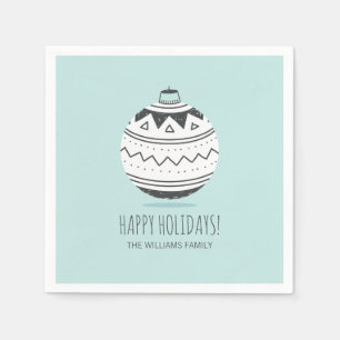 Serviette En Papier Ornements de Noël Papier de Vacances Napkin