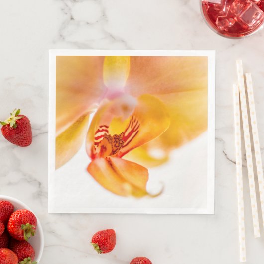 Serviette En Papier Orquídea (En situation)