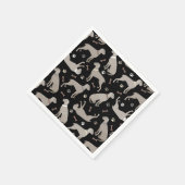 Serviette En Papier Os et pattes Weimaraner (Coin)
