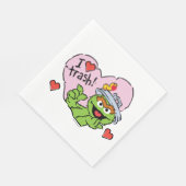 Serviette En Papier Oscar "I Love Trash" Valentine (Coin)