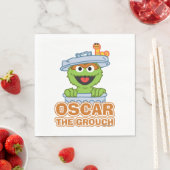 Serviette En Papier Oscar the Grouch Classic Style (En situation)