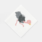 Serviette En Papier Ostrich Running (Coin)