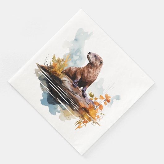 Serviette En Papier Otter (Coin)