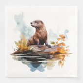 Serviette En Papier Otter (Devant)