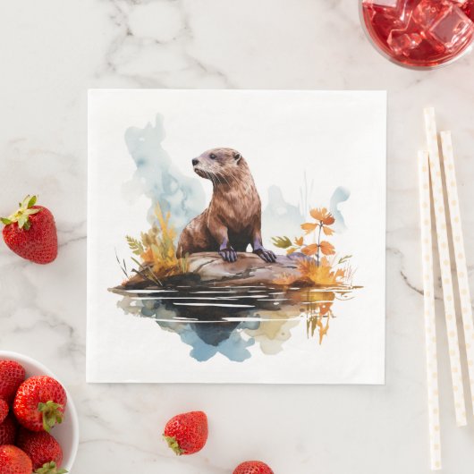 Serviette En Papier Otter (En situation)