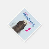 Serviette En Papier Otter photo d'Anniversaire Extraordinaire (Coin)