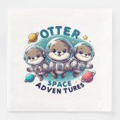 Serviette En Papier Otter Space Adventures (Devant)