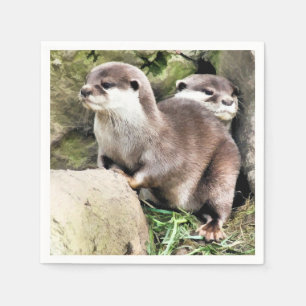 SERVIETTE EN PAPIER OTTERS