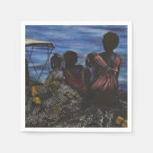 Serviette En Papier Où est papa ? Harbour Island, Bahamas (Devant)