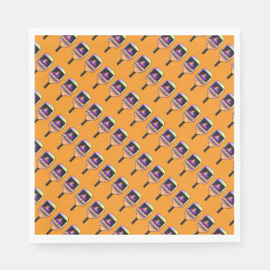Serviette En Papier Où est The Pickleball Orange