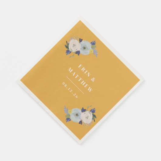 Serviette En Papier Où l'amour grandit Mariage (Coin)