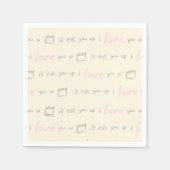 Serviette En Papier Où les choses sauvages citent le Motif (Devant)