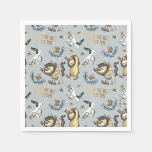 Serviette En Papier Où les choses sauvages sont des serviettes de Baby