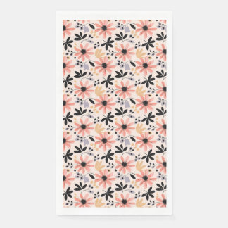 Serviette En Papier Où les fleurs s'épanouissent, l'espoir aussi