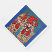 SERVIETTE EN PAPIER OÙ PAS DE POULET (Coin)