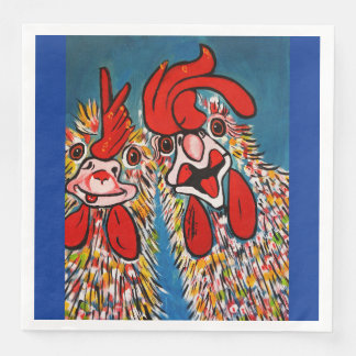 SERVIETTE EN PAPIER OÙ PAS DE POULET